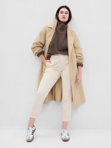 Khaki Pants, Sweater and trench coat Gap