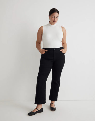 Madewell Black Kick Flare Jeans