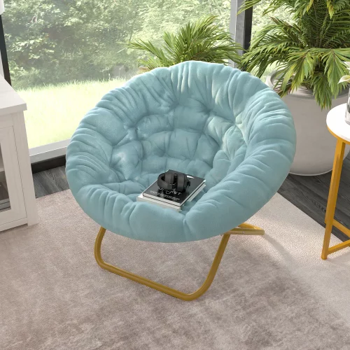 Faux fur saucer chair from Dormify
