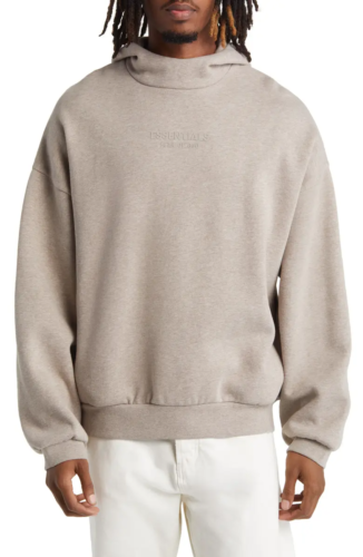 Fear of God essentials hoodie in taupe