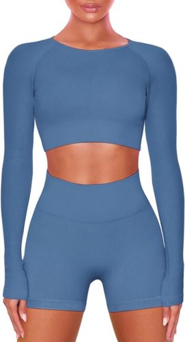 Long sleeve workout set from amazon