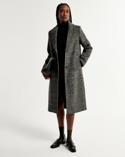 Abercrombie Plaid Topcoat