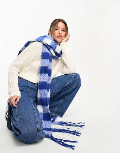 Asos Plaid Blanket Scarf