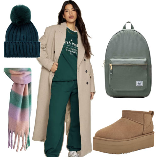 Cozy on Campus Outfit