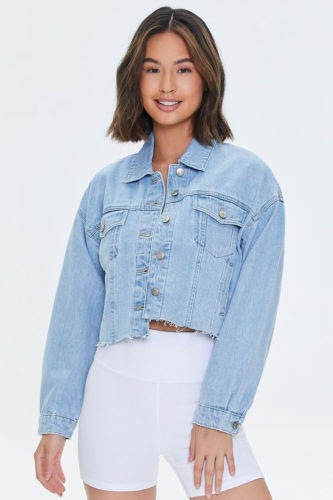 F21 Cropped Denim Jacket