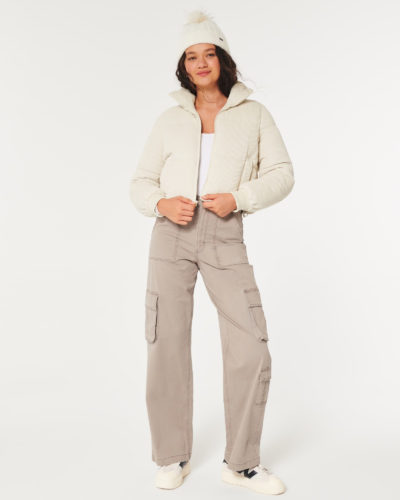 Hollister Corduroy Puffer Jacket