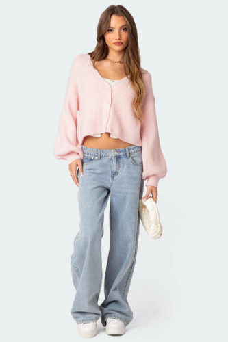 Edikted Pink Cardigan