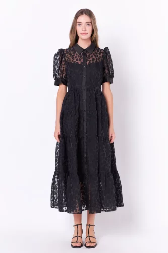 Button up maxi dress from English Factory