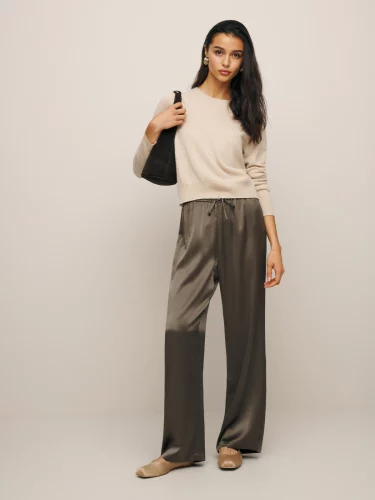 Silk pants from Reformation