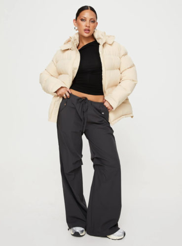 PP Beige Puffer Jacket