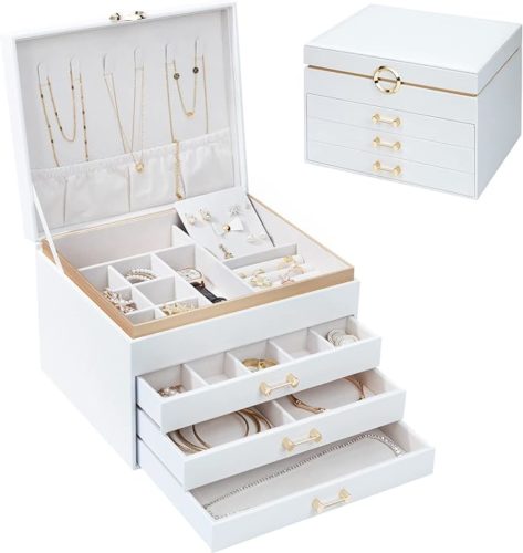 Leather jewelry box from Amazon