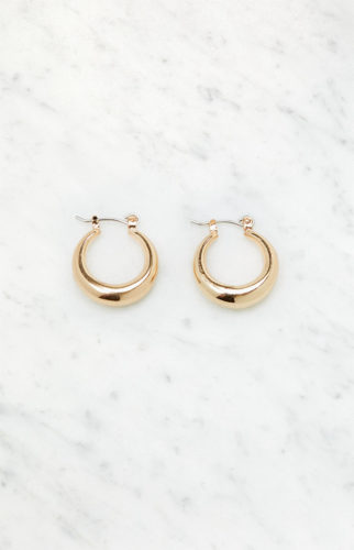 John Galt Gold Hoop Earrings