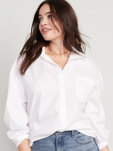 Old Navy White Button Down Shirt