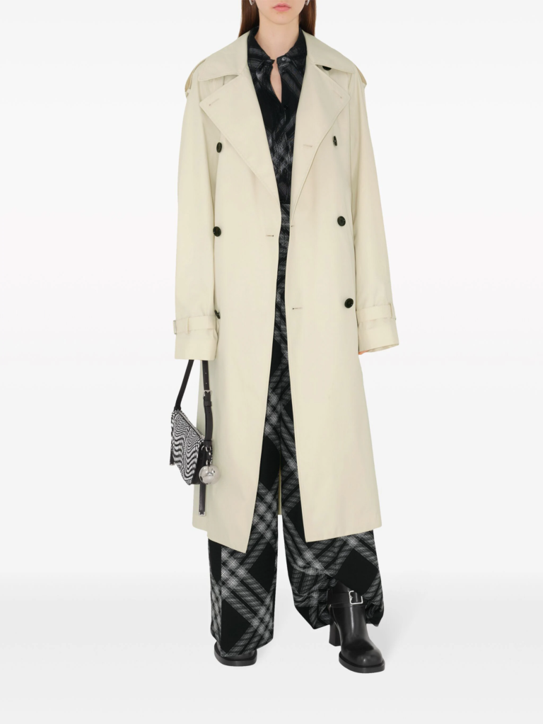 Burberry cotton trench coat in beige