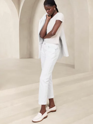 White pants from Banana Republic