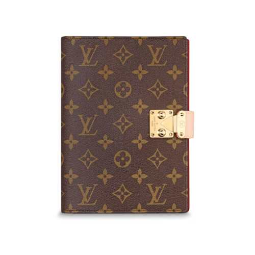 Louis Vuitton refillable notebook with clasp