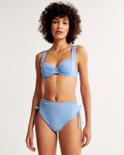 AF Shimmer Blue Underwire Bikini