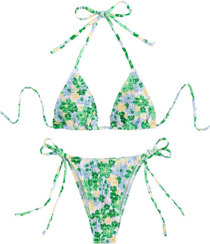 Amazon Floral Scrunch Bikini