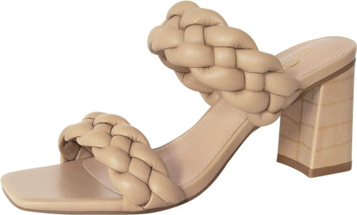 Amazon Braided Block Heel Mules