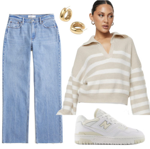 Spring College Outfits Jeans Sweater