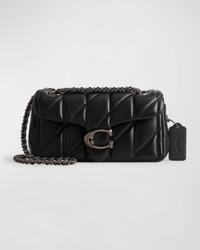 Coach Tabby in black quilted leather with silver hardware
