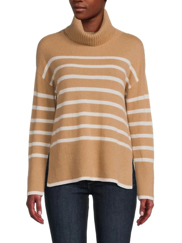 Striped 100% Cashmere Sweater - marshalls like stores