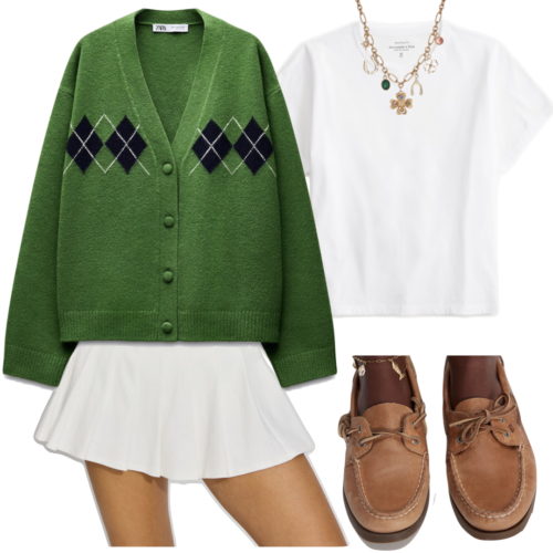 Preppy st patricks day outfit