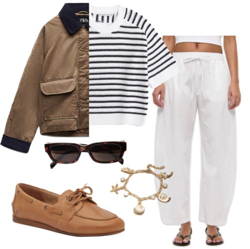fisherman outfit white pants