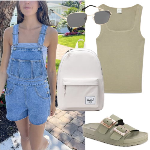 Spring College Outfit 2025 overalls