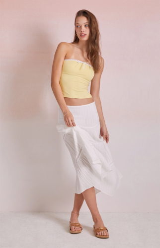 pacsun yellow tube top