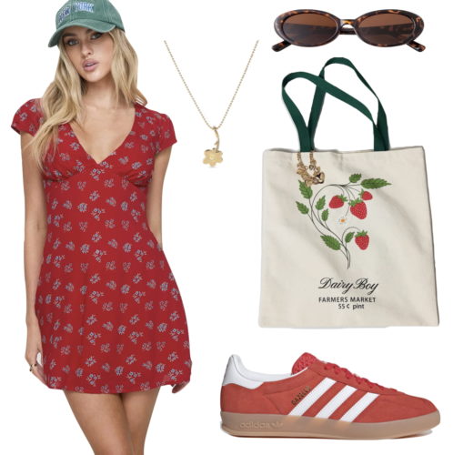 spring college outfits 2025 floral dress