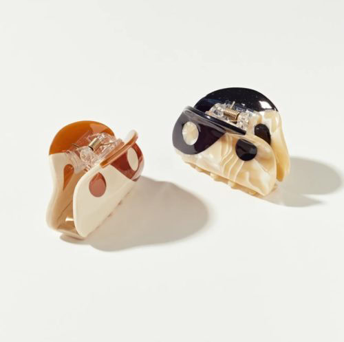 mini yin yang hair clips

