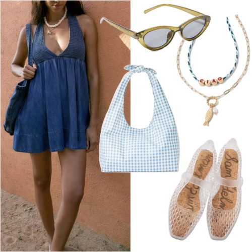 denim dress outfit 2025