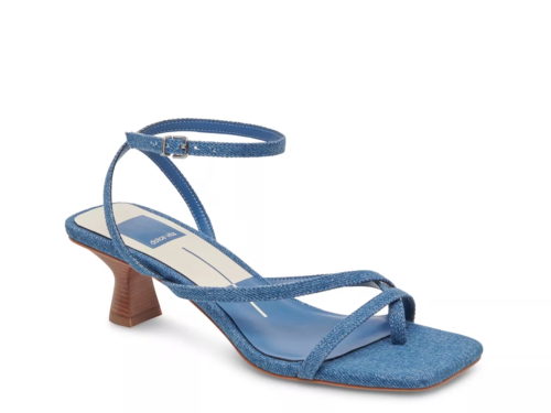 dsw denim heeled sandals