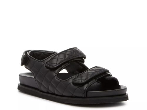 vince camuto quilted sandals