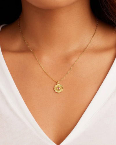 gorjana july birthstone necklace