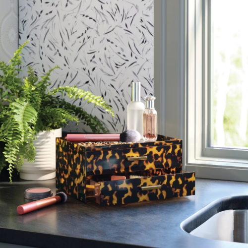 target leopard stacking drawers