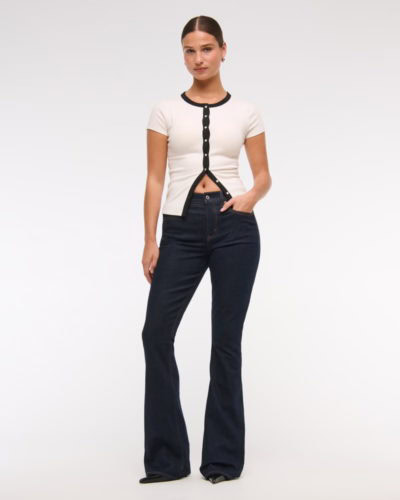 af dark wash bootcut jeans