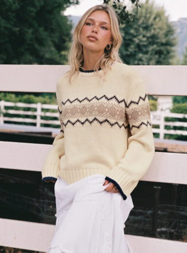 pp knit graphic jumper