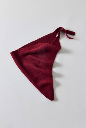 uo triangle knit tie scarf