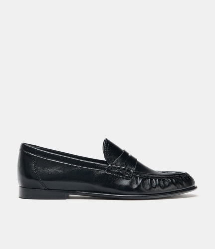 zara ruched loafers