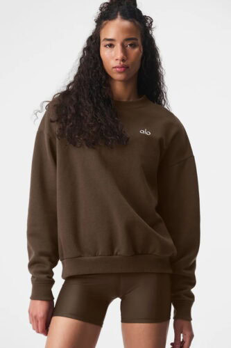 alo crewneck espresso pullover