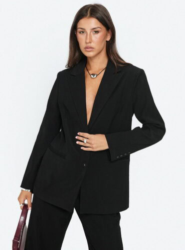 pp black oversized blazer
