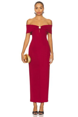 revolve red gown
