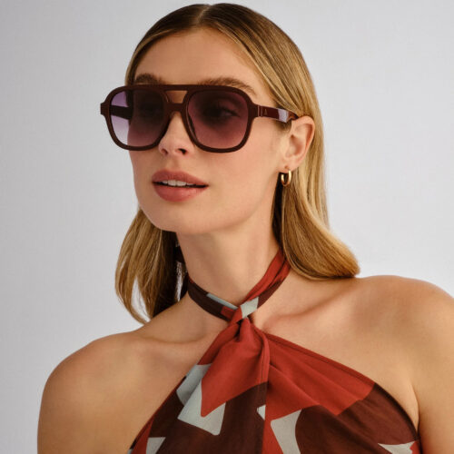 aire burgundy aviators