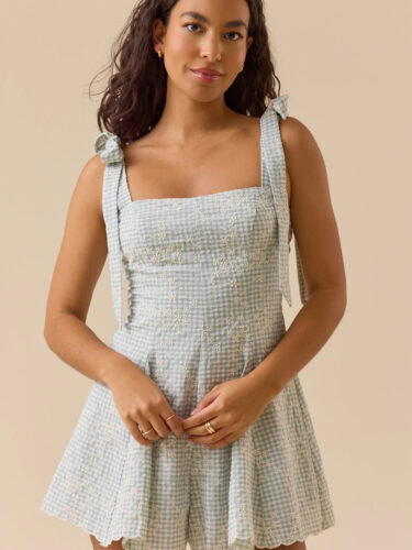 altard state gingham romper