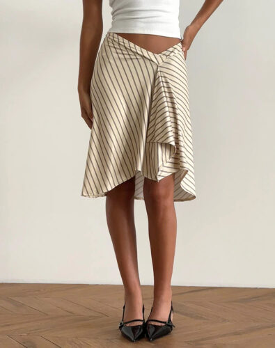 motel rocks striped midi skirt