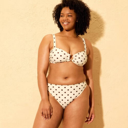 target polka dot bandeau bikini